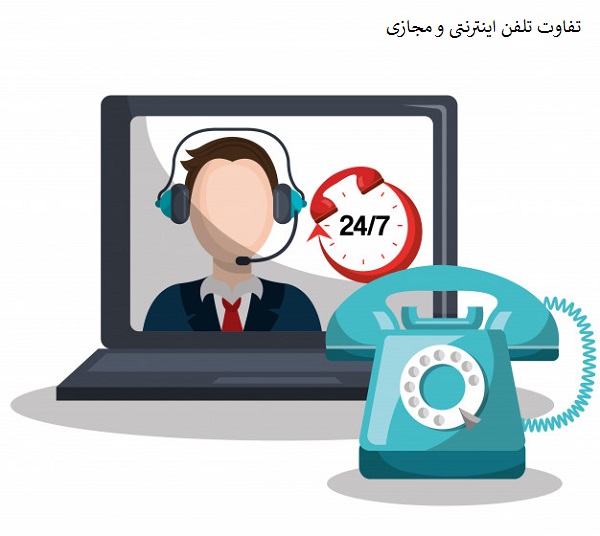 تفاوت تلفن اینترنتی و مجازی
